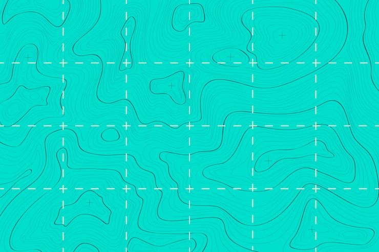 Vector gratuito papel pintado con mapa topográfico
