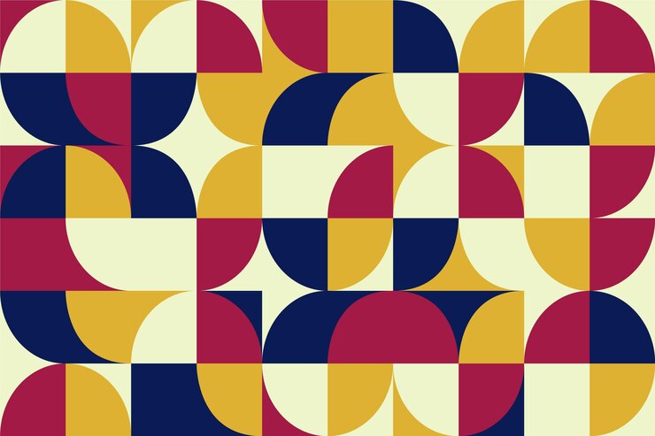 Vector gratuito papel pintado mural geométrico