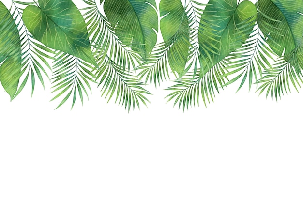 Vector gratuito papel pintado mural tropical