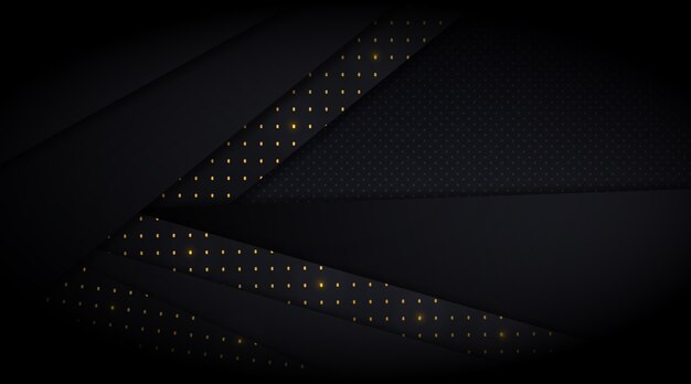 Papel pintado de papel oscuro con detalles dorados.