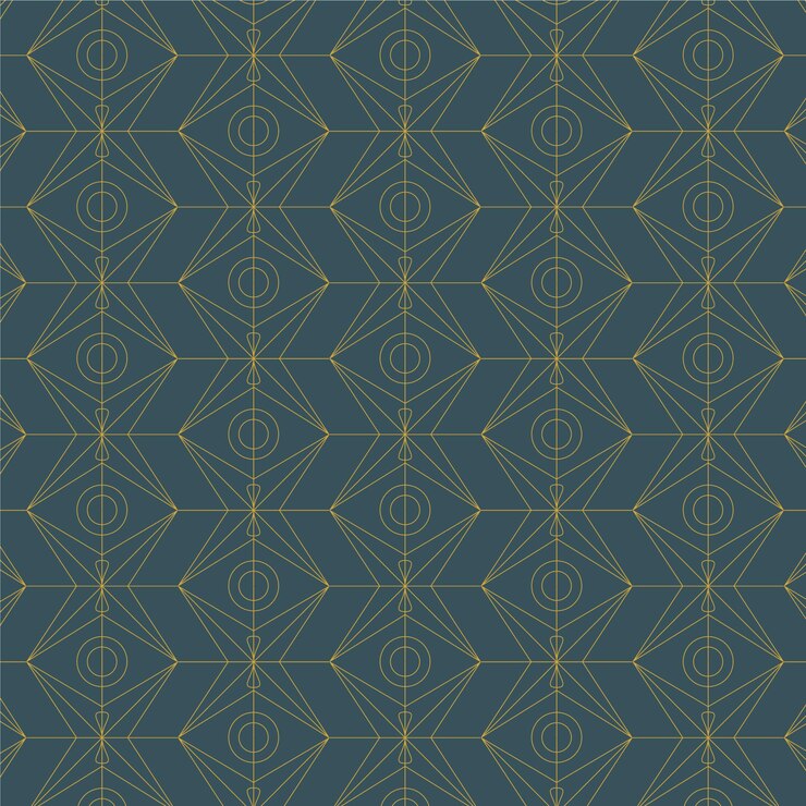 Vector gratuito papel pintado premium art deco de diseño plano