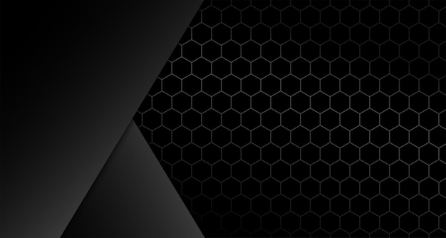 Vector gratuito papel pintado de textura hexagonal oscuro y audaz en estilo geométrico