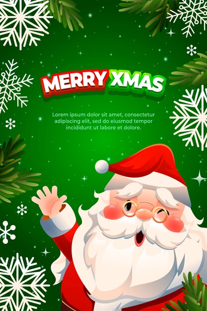 Papel pintado vertical degradado navideño