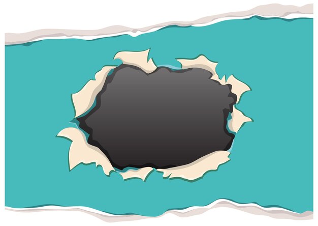 Papel rasgado con espacio vacío