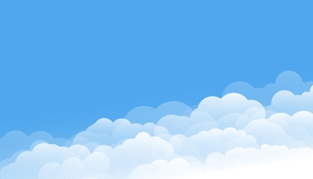 papel tapiz de cielo nublado aireado y esponjoso con espacio de texto