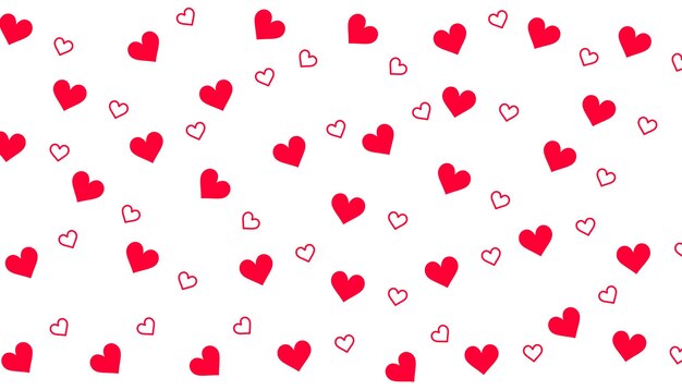 papel tapiz decorativo con patrón de corazón de amor rojo para impresión textil
