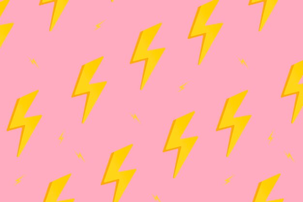 Papel tapiz de fondo de patrón rosa, vector de ilustración de rayo