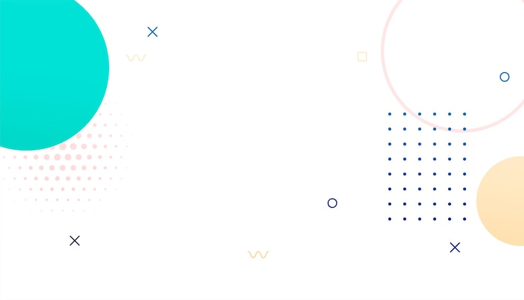 Vector gratuito papel tapiz geométrico con elementos geométricos con patrón minimalista de bauhaus
