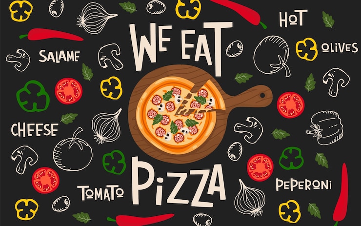 Vector gratuito papel tapiz para murales de restaurantes