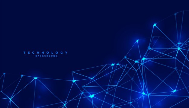 papel tapiz de techno de malla web digital de estilo bajo para conexión a la red
