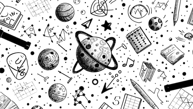 papel tapiz con tema del espacio