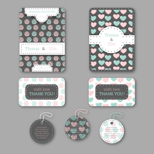 Papelería de boda vintage