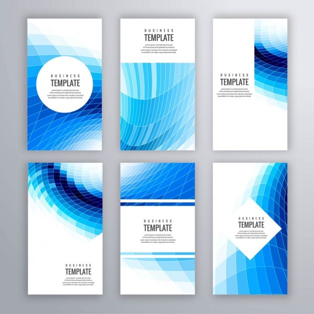 Papelería tecnológica azul