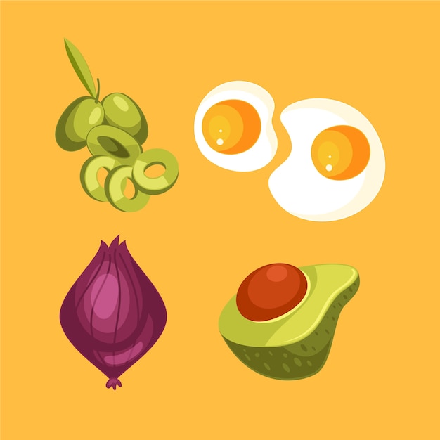 Paquete de alimentos saludables