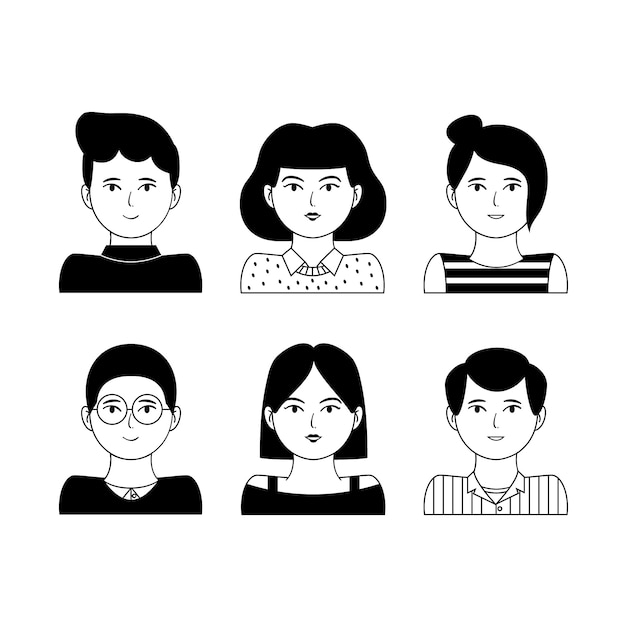 Paquete de avatares de personas