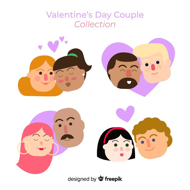 Paquete cabeza de parejas san valentín