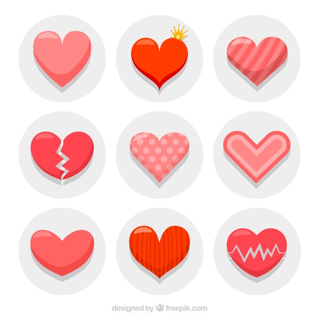 El paquete de los corazones bonitos