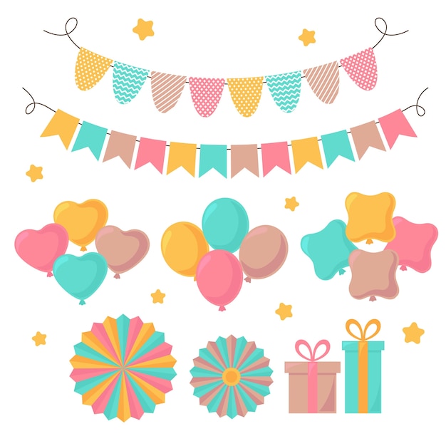 Paquete de decoración de cumpleaños