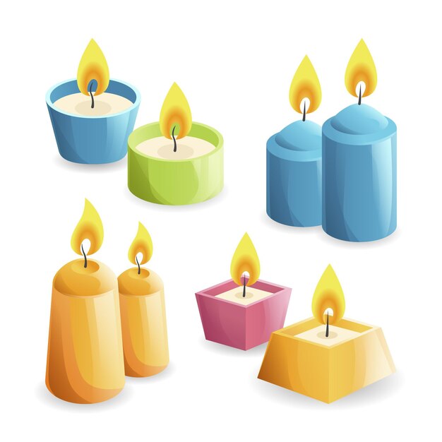 Paquete detallado de velas perfumadas