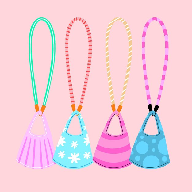 Paquete dibujado de cordón para mascarilla