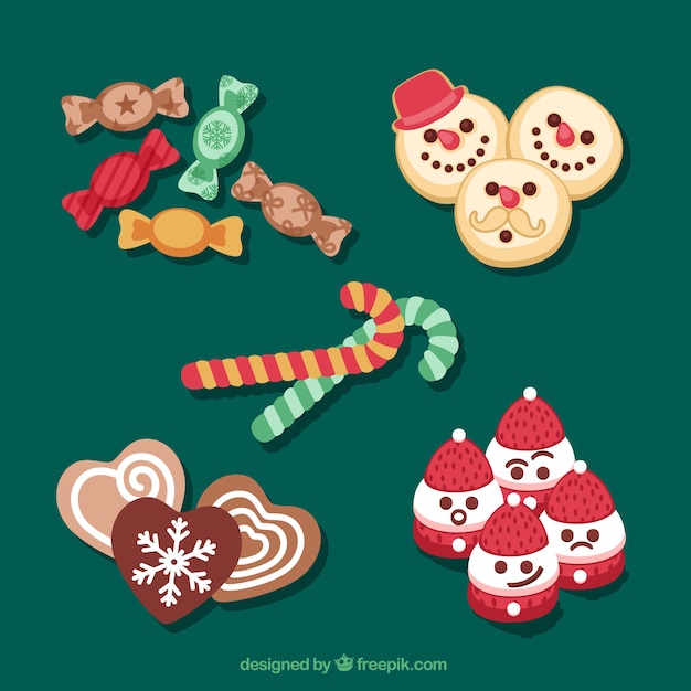 Paquete de dulces navideños