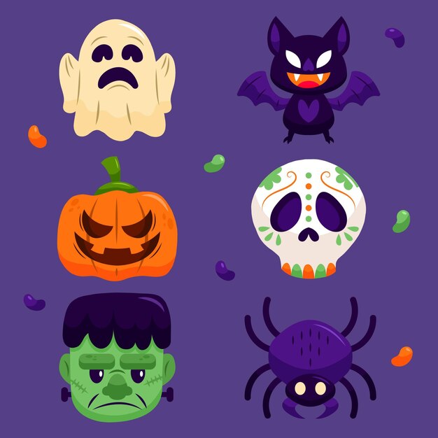 Paquete de elementos de Halloween