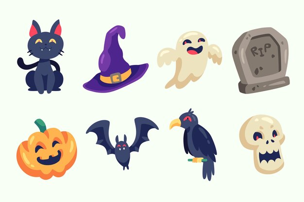 Paquete de elementos de Halloween