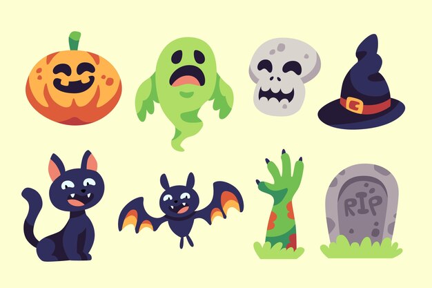Paquete de elementos de Halloween