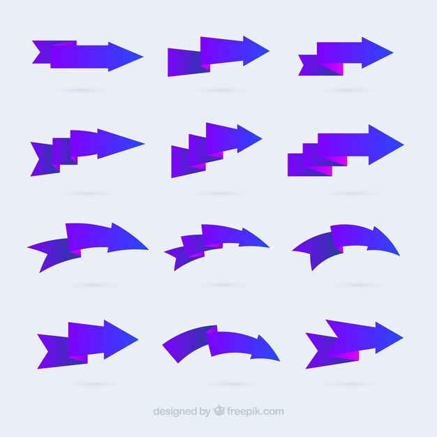 El paquete de flechas de la infografía