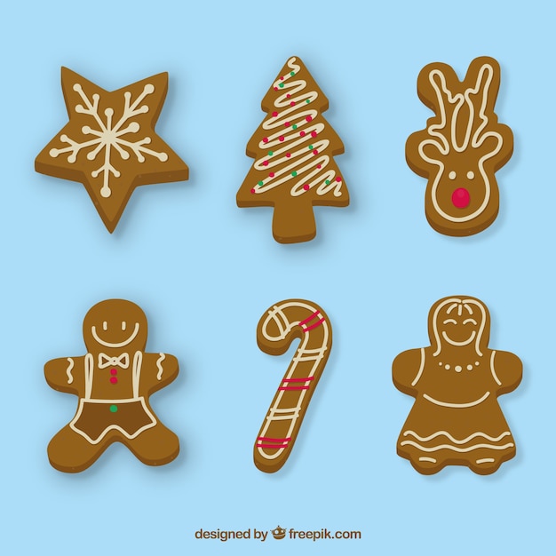 Un paquete de galletas de pan de jengibre de Navidad
