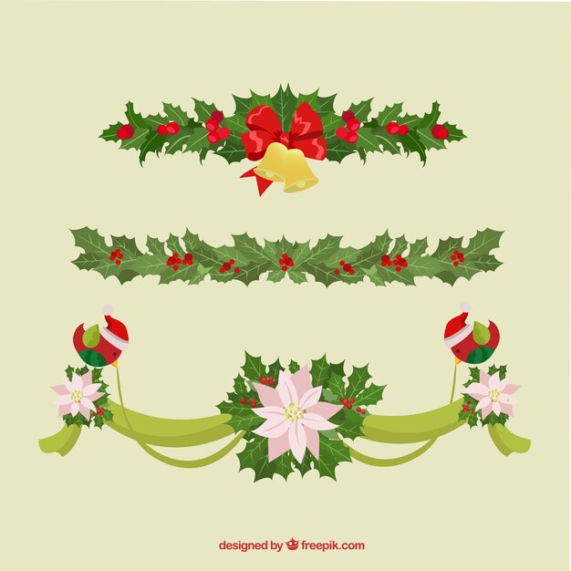 Paquete de guirnaldas navideñas
