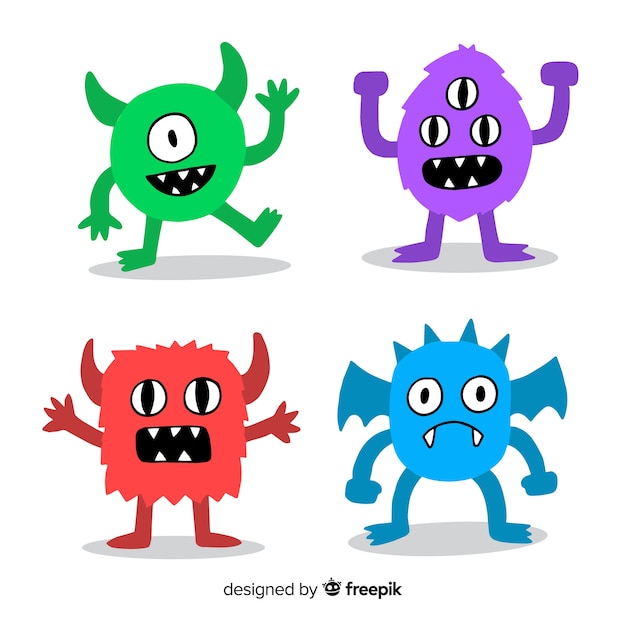 Paquete monstruos amistosos