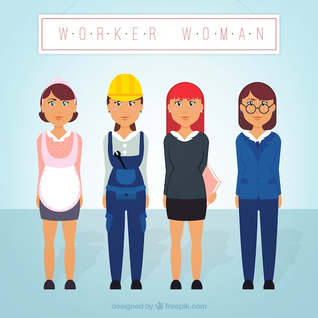 Paquete de mujeres trabajadoras