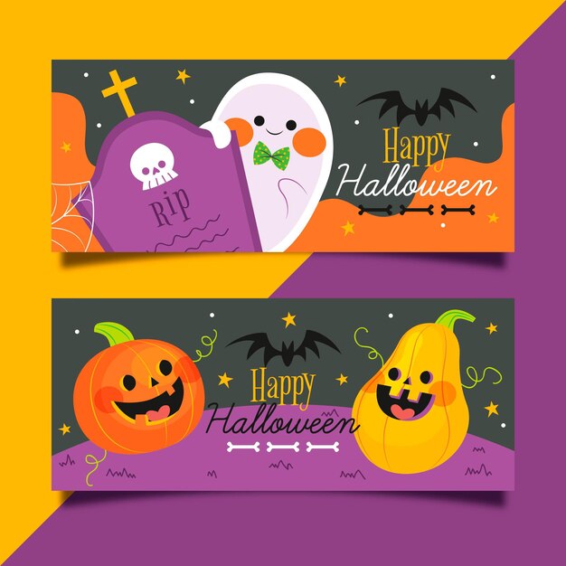Paquete de pancartas de Halloween