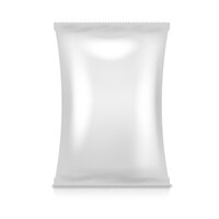 Vector gratuito paquete de papel de aluminio blanco