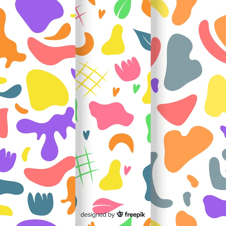 Vector gratuito paquete de patrones abstractos dibujados a mano