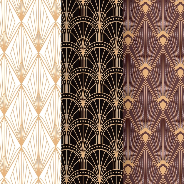 Paquete de patrones art deco planos