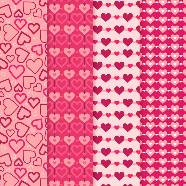 Paquete patrones día de san valentín planos