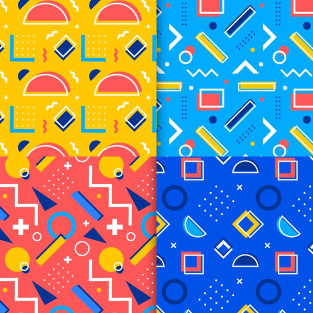Paquete de patrones de diseño de Memphis