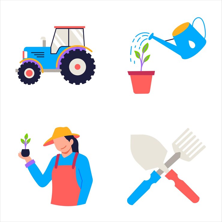 Paquete de pegatinas de agricultura y jardinería 4