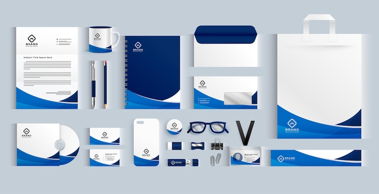 Vector gratuito paquete de plantilla de papelería comercial para impresionar a clientes y colegas