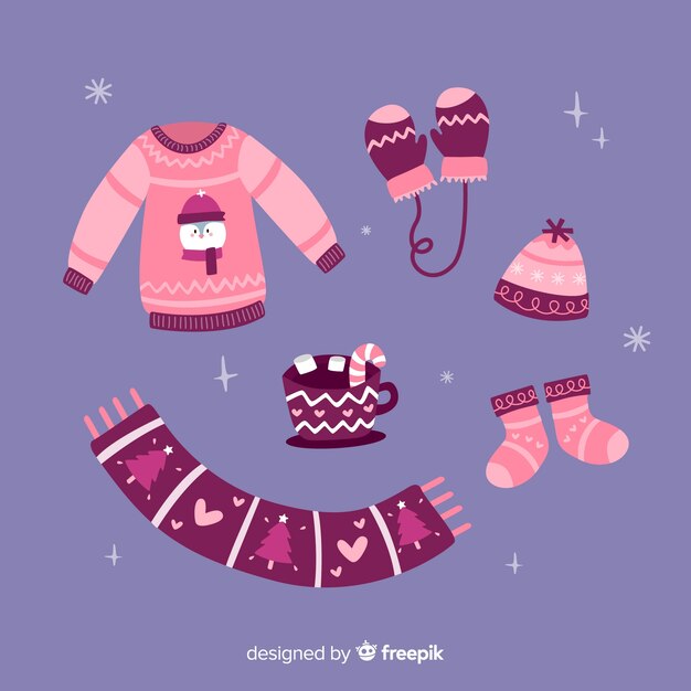 Paquete ropa invierno rosa