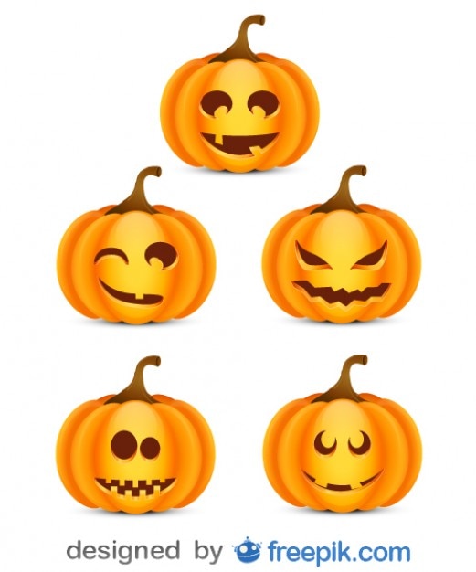 Paquete sobre halloween de pequeñas calabazas atemorizantes 2 | Vector Gratis Paquete sobre halloween de pequeñas calabazas atemorizantes 2 | Vector Gratis