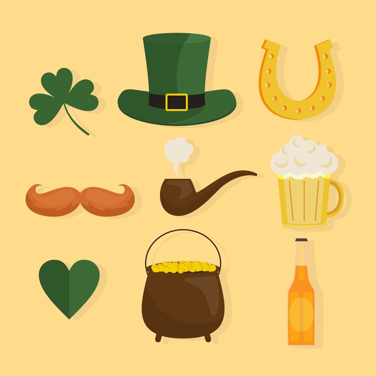 Vector gratuito paquete de st. elementos del día de patrick