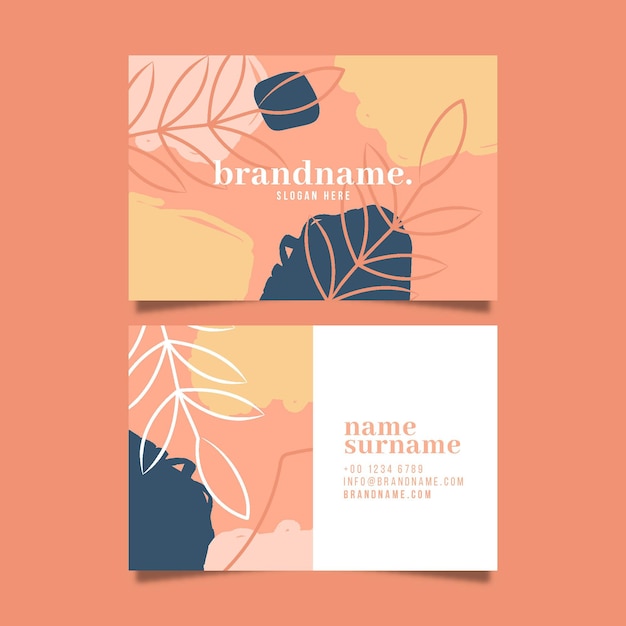 Paquete de tarjetas de presentación abstractas