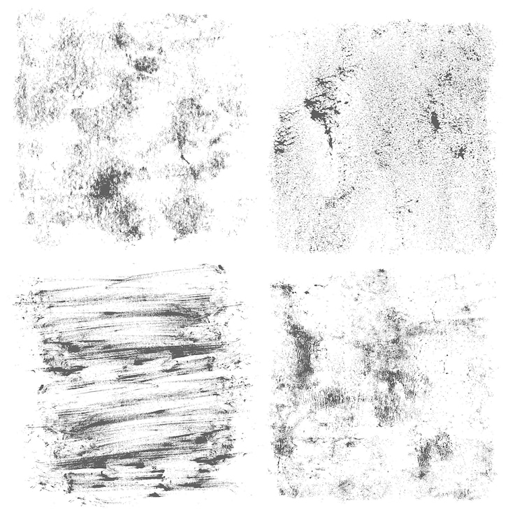 Vector gratuito paquete de textura de grunge de pintura angustiada