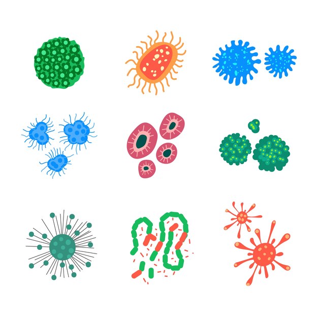 Paquete de virus plano