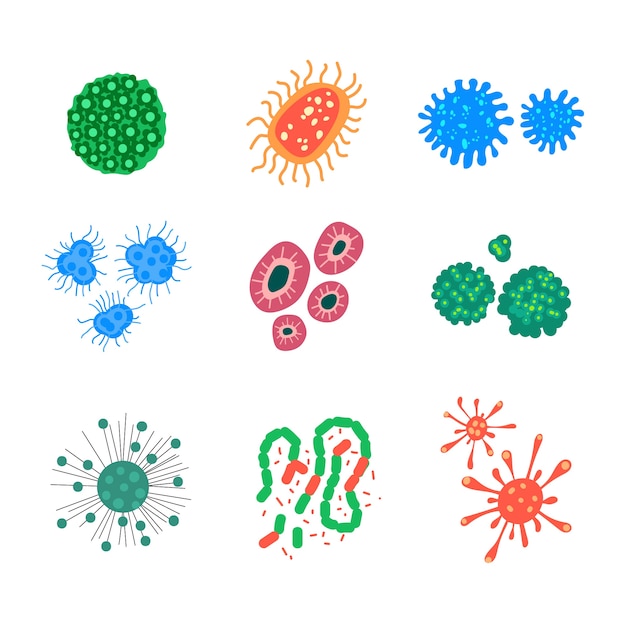 Paquete de virus plano