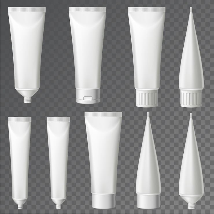 Paquetes para crema, loción, gel y bálsamo.