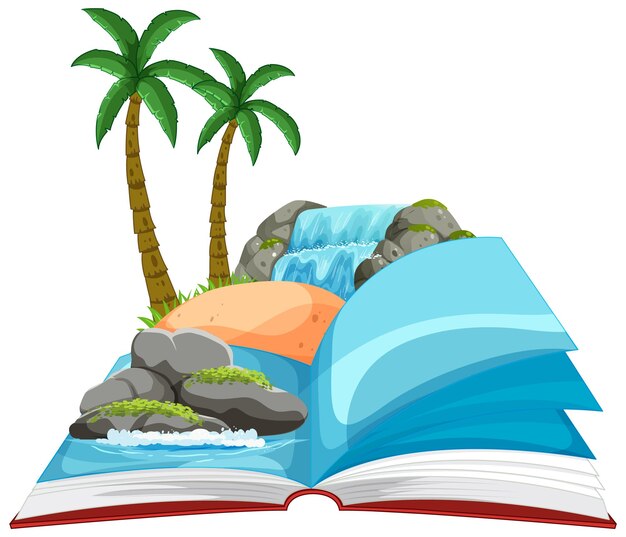 El paraíso tropical en un libro abierto